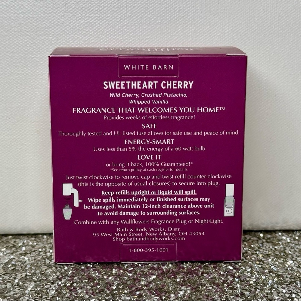 Bath and Body Works Wallflowers Sweetheart Cherry 2 Pack Refill NWT - Picture 4 of 4